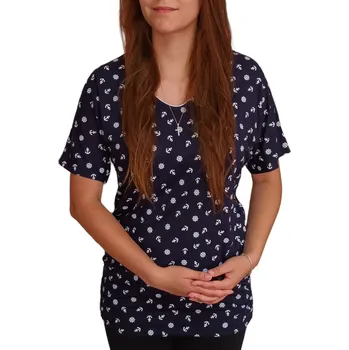 Dámská tunika Tunika Sabatti tmavě modrá s kotvičkami Velikosti Sabatti: 38