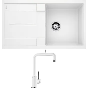 Granitový dřez Granitový dřez SET Blanco METRA 5 S bílá 513205 + Blanco MILI bílá 523107