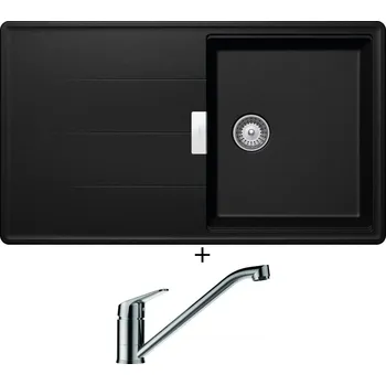 Granitový dřez Granitový dřez SET Schock TIA D-100 Magma + Schock EVINAS 577000 nerez