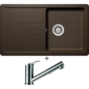 Granitový dřez Granitový dřez SET Schock TOLEDO D-100 Bronze + Schock EVINAS 577120 nerez