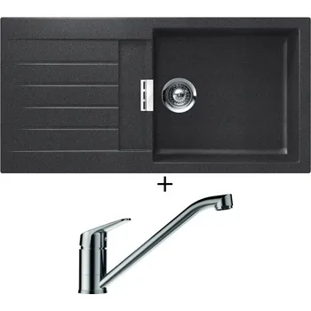 Granitový dřez Granitový dřez SET Schock SIGNUS D-100L Magma + Schock EVINAS 577000 nerez