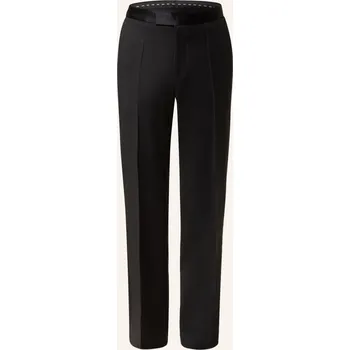 Pánské kalhoty Boss Pánské Kouřové Kalhoty Lenon Tux Regular Fit S Pruhy,...