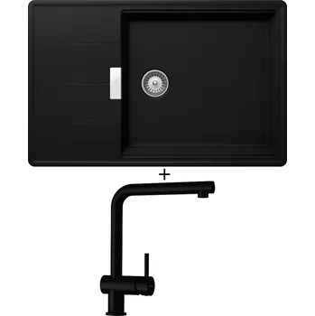 Granitový dřez Granitový dřez SET Schock TIA D-100LS Puro + Schock EPOS 540127 Puro