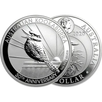 Perth Mint Australian Kookaburra stříbrná mince 1oz 2020