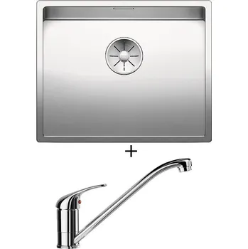 Nerezový dřez Dřez pod desku SET Blanco CLARON 500-U nerez hedvábný lesk 521577 + Blanco DARAS chrom 517720