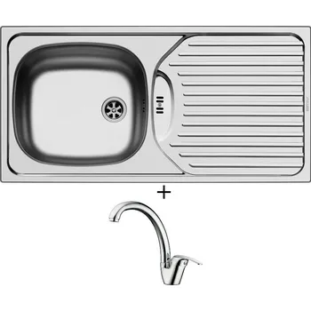 Nerezový dřez Nerezový dřez SET Pyramis CA1 nerez + Pyramis OSSIA chrom