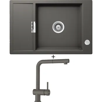 Granitový dřez Granitový dřez SET Schock MONO D-100XS Silverstone + Schock EPOS 540127 Silverstone