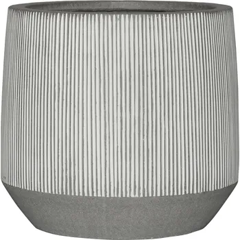 Květináč Harith White Stripe S - Ø 31 cm / V 28 cm