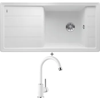 Granitový dřez Granitový dřez SET Blanco FARON XL 6 S bílá 524807 + Blanco MIDA bílá 519418