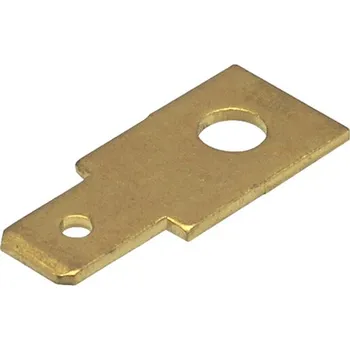 Auto elektroinstalace Nýtovací konektor 4,8mm - rovný, mosaz, Ø 3,2mm, balení 100ks<br />Výrobce: - 425732