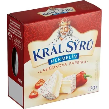Král sýrů Hermelín 120 g lahůdková paprika