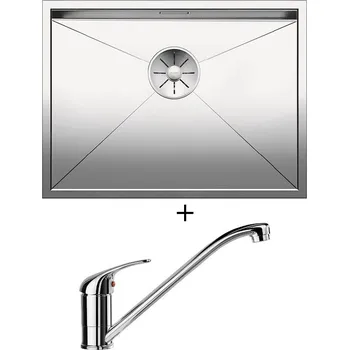 Nerezový dřez Dřez pod desku SET Blanco ZEROX 550-U nerez hedvábný lesk 521591 + Blanco DARAS chrom 517720