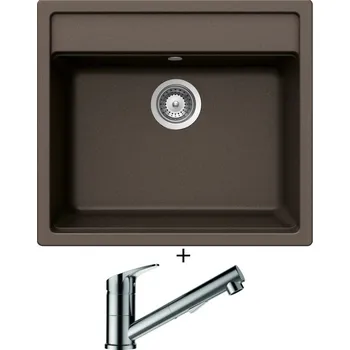 Granitový dřez Granitový dřez SET Schock MONO N-100 Bronze + Schock EVINAS 577120 nerez