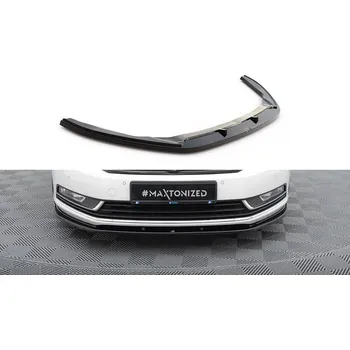 Autodíl Spojler pod nárazník lipa V.2 Volkswagen Passat B7 černý lesklý plast