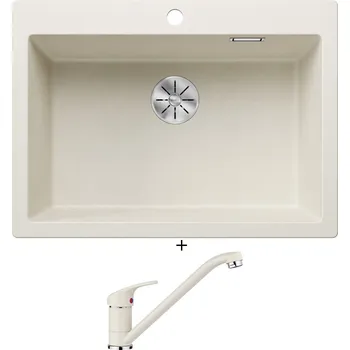 Granitový dřez Granitový dřez SET Blanco PLEON 8 bílá soft 527140 + Blanco DARAS bílá soft 526935