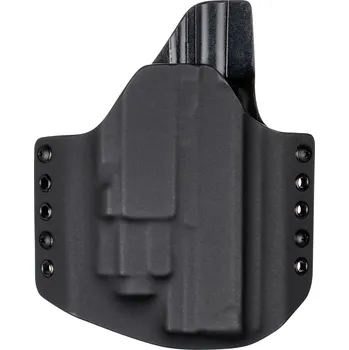Příslušenství pro sportovní střelbu RH Holsters OWB - Walther PDP 5" + Fenix GL22 - vnější kydexové pouzdro - poloviční sweatguard - černá/černá Pouzdro je pro: Pravák