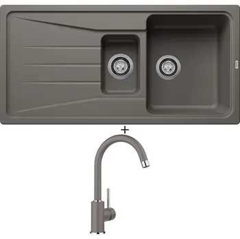 Granitový dřez Granitový dřez SET Blanco SONA 6 S šedá vulkán 527337 + Blanco MIDA šedá vulkán 526965