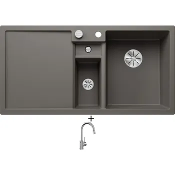 Granitový dřez Granitový dřez SET Blanco COLLECTIS 6 S šedá vulkán 527241 + Blanco MIDA-S chrom 521454