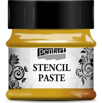 Výtvarná barva Pentart Šablonová pasta metalická PENTART 50 ml ZLATÁ