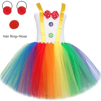 Karnevalový kostým Dětský kostým klauna s tutu sukní - 01,12 let