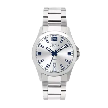Hodinky JVD Pánské vodotěsné stříbrné hodinky JVD J1041.50