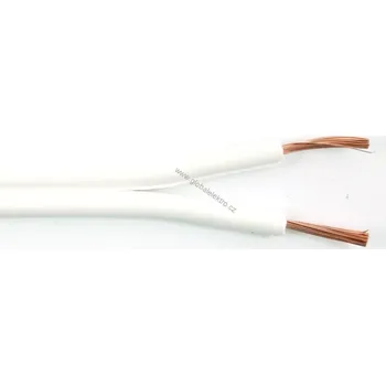 elektrický kabel V03VH-H 2X0,50 CYH bílá