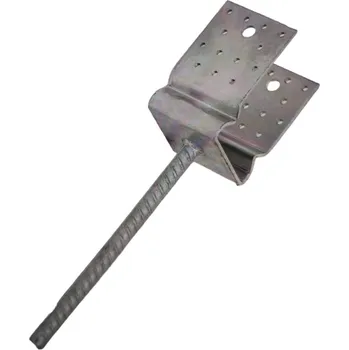 Kotevní patka U s prolisem 100 x 100 mm a roxorem do betonu 250 mm