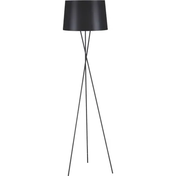 Stojací lampa KEJO K-4353 Moderní stojací lampa REMI BLACK, 1xE27, 60W, kulatá, černá