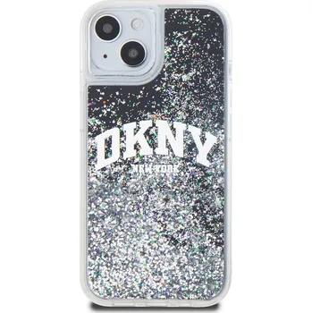 Pouzdro na mobilní telefon Zadní kryt DKNY Liquid Glitter Arch Logo pro Apple iPhone 11, černá