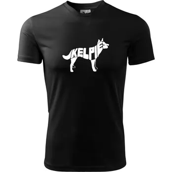 Pánské tričko Australská kelpie - Pánské triko Fantasy sportovní (dresovina) - XL ( Černá )