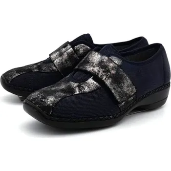 Dámské polobotky Dámské polobotky 41362 RIEKER černé Barva: blau/kombi, Velikost: 38