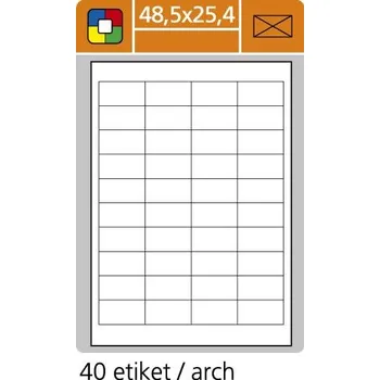 Samolepící etiketa SK Label Samolepící etikety pro laserový a inkoustový tisk 48,5 x 25,4 mm