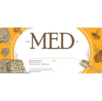 Etiketa med obecná typ 7 11 x 5 cm