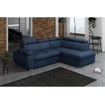 Obývací stěna Sedací souprava Bodie IV pravá modrá