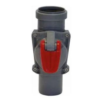 Kanalizační potrubí HT zpětná klapka 50 svislá s ručním uzávěrem DN50