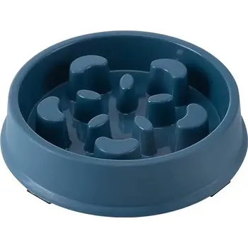 Miska pro psa Zpomalující miska (tmavě modrá)