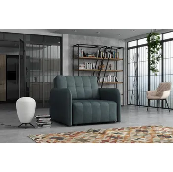 Obývací stěna Rozkládací křeslo Vivian Grand I Paros tm.šedá