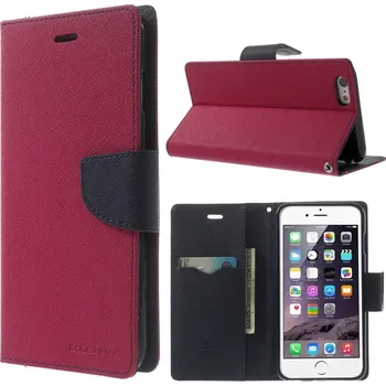 Pouzdro na mobilní telefon Mercury Pouzdro / kryt pro Apple iPhone 6 Plus / 6S Plus - Mercury, Fancy Diary HOTPINK/NAVY