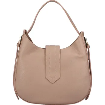 Kabelka Nadčasová kožená kabelka do ruky Elegantico, růžová