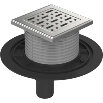 Podlahová vpusť spodní D40, nerez mřížka FACE