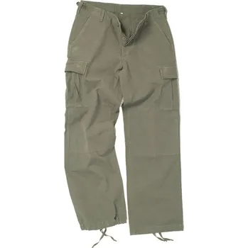 Pánské kalhoty MIL-TEC Kalhoty dámské US BDU rip-stop předeprané ZELENÉ XL ZELENÁ - OLIV