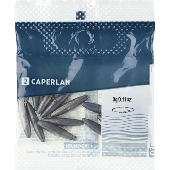 CAPERLAN Rybářská zátěž oliva protáhlá děrovaná 2 G