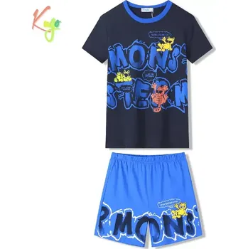 Chlapecké pyžamo Chlapecké letní pyžamo Kugo WT7315, tmavě modré