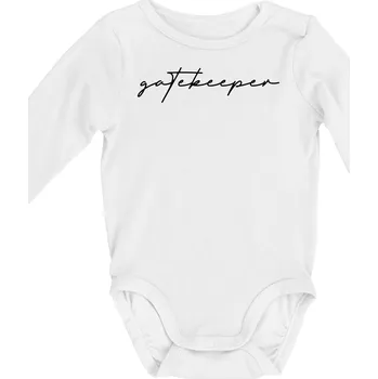 Gatekeeper - Body kojenecké s dlouhým rukávem - Dlouhý r. 3-6 měs ( Bílá )