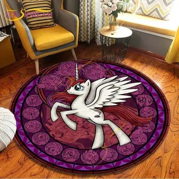 Koberec Kulatý koberec s motivem jednorožce - 13,150 cm