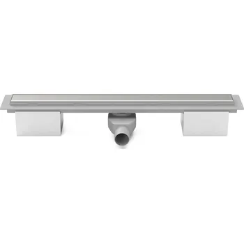 Lineární plastový žlab 950 mm, klasik lesk s bočním odtokem D 50 a otočným sifonem