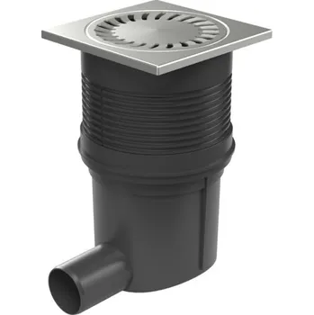 Kanalizační potrubí Kanalizační vpusť boční D50, vodní hladina, nerez mřížka