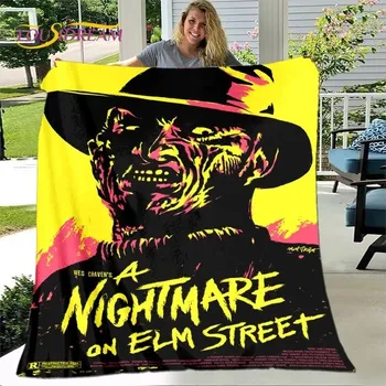 deka Teplá flanelová deka s hororovými postavami - 23,75x90cm