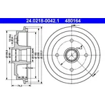 Brzdový buben ATE 24.0218-0042.1