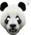 Karnevalová maska Rubie's MPANDA01 kartonová maska pro dospělé panda